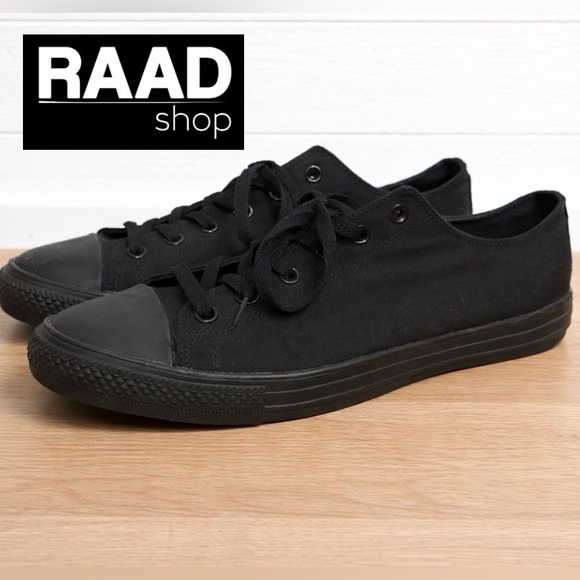 Raad Shop Other - 👟👉🔥Men’s RAAD Shop Black Canvas Sneakers – Men’s Size 11.5 – New